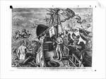 Christopher Columbus on board his caravel, discovering America by Jan van der Straet