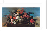 Wicker Basket of Flowers by Jean-Baptiste Belin de Fontenay