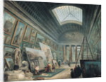A Museum Gallery with Ancient Roman Art, before 1800 by Hubert Robert