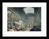 A Museum Gallery with Ancient Roman Art, before 1800 by Hubert Robert