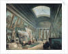 A Museum Gallery with Ancient Roman Art, before 1800 by Hubert Robert
