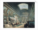A Museum Gallery with Ancient Roman Art, before 1800 by Hubert Robert