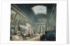 A Museum Gallery with Ancient Roman Art, before 1800 by Hubert Robert