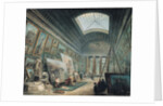 A Museum Gallery with Ancient Roman Art, before 1800 by Hubert Robert
