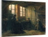 Women Fraying Linen, Honfleur, 1877 by Adolphe-Felix Cals