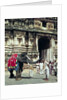 A man being blessed by an elephant at Varadarajaswamy Temple by Anonymous