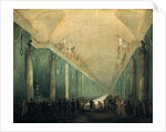 Banquet Given for Napoleon Bonaparte in the Grande Galerie of the Louvre, 20th December 1797 by Hubert Robert