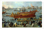 The Departure of the 'Bucentaur' Towards the Venice Lido on Ascension Day by Francesco Guardi