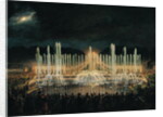 Illuminated Fountain Display in the Bassin de Neptune in Honour of Prince Francisco de Assisi de Bourbon 21st August 1864 by Eugene-Louis Lami