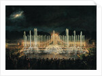 Illuminated Fountain Display in the Bassin de Neptune in Honour of Prince Francisco de Assisi de Bourbon 21st August 1864 by Eugene-Louis Lami