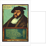 Portrait of John I the Steadfast, Elector of Saxony, c.1533 by Lucas the Elder Cranach