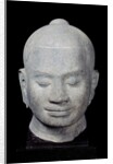 Head of King Jayavarman VII Bayon Style, from Preah Khan, 12th-13th century by Cambodian Cambodian