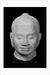 Head of King Jayavarman VII Bayon Style, from Preah Khan, 12th-13th century by Cambodian Cambodian