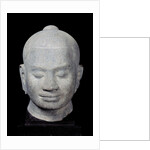 Head of King Jayavarman VII Bayon Style, from Preah Khan, 12th-13th century by Cambodian Cambodian