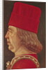 Portrait of Borso d'Este, Prince of Ferrara by Baldassare d' Este