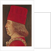 Portrait of Borso d'Este, Prince of Ferrara by Baldassare d' Este