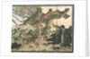 Moonlight Winter Landscape, part of a six panel folding screen by School Japanese