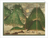 Spring Landscape with Sun, part of a six panel folding screen by School Japanese
