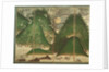 Spring Landscape with Sun, part of a six panel folding screen by School Japanese