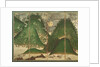 Spring Landscape with Sun, part of a six panel folding screen by School Japanese