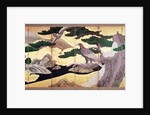 The Hawks in the Pines by Eitoku Kano