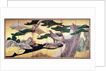 The Hawks in the Pines by Eitoku Kano