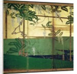 Wisteria in blossom by Soen Hasegawa