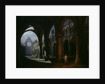 Interior of an Abbey in Ruins, 1848 by Hippolyte Victor Valentin Sebron