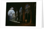 Interior of an Abbey in Ruins, 1848 by Hippolyte Victor Valentin Sebron
