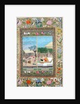 Ms E-14 Musicians and Listeners by a Fire and a Noblewoman with her Servants by Indian School