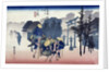 Morning Mist at Mishima by Ando or Utagawa Hiroshige