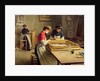 Interior of a Frame Gilding Workshop by Louis Emile Adan