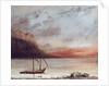 Sunset over Lake Leman, 1874 by Gustave Courbet