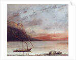 Sunset over Lake Leman, 1874 by Gustave Courbet