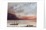 Sunset over Lake Leman, 1874 by Gustave Courbet