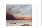 Sunset over Lake Leman, 1874 by Gustave Courbet