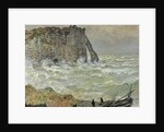 Rough Sea at Etretat, 1883 by Claude Monet