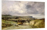 Arrival of a Stagecoach at Treport, 1878 by Jules Achille Noel