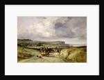 Arrival of a Stagecoach at Treport, 1878 by Jules Achille Noel