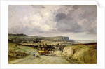 Arrival of a Stagecoach at Treport, 1878 by Jules Achille Noel