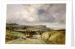 Arrival of a Stagecoach at Treport, 1878 by Jules Achille Noel