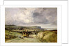Arrival of a Stagecoach at Treport, 1878 by Jules Achille Noel
