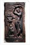 Queen Maya giving birth to the future Buddha by Nepalese School