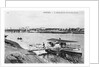 Asnieres, the ferry at Levallois-Perret, c.1900 by French Photographer