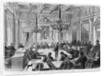 Members of the Commune in session at the Hotel de Ville, Salle des Maires, Paris, 1871 by Auguste Victor Deroy