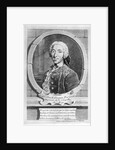 Portrait of Louis-Claude d'Aquin engraved by Charles Descombes, 1747 by Etienne Jehandier Desrochers