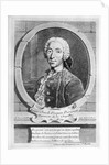 Portrait of Louis-Claude d'Aquin engraved by Charles Descombes, 1747 by Etienne Jehandier Desrochers