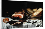 Still Life with Ham by Pieter Claesz