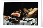 Still Life with Ham by Pieter Claesz