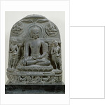 Seated Buddha in meditation by Indian School